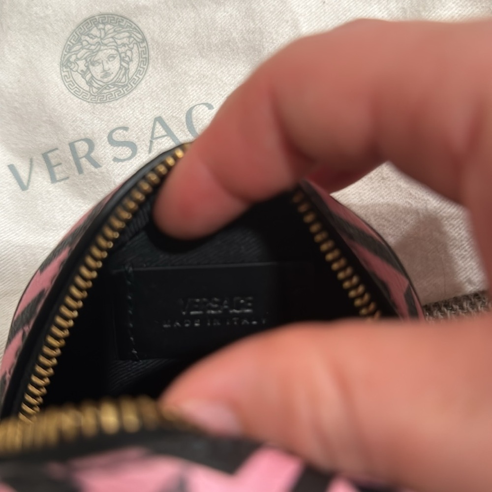 Versace Blue and White Round Mini Bag - Picture 7 of 7